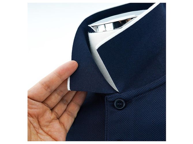 Burberry Polo PK da Uomo Aiden Blu Navy - vista 13