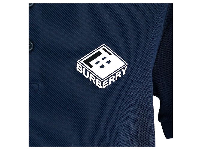 Burberry Polo PK da Uomo Aiden Blu Navy - vista 9