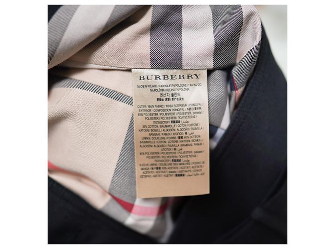 Burberry Trench coat a quadri da donna Harbourne Nero - vista 12