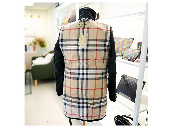 Burberry Trench coat a quadri da donna Harbourne Nero - vista 2