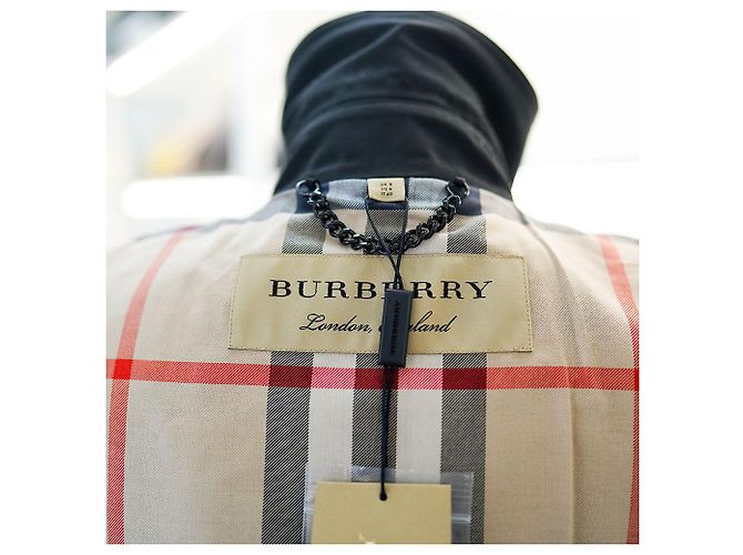 Burberry Trench coat a quadri da donna Harbourne Nero - vista 3