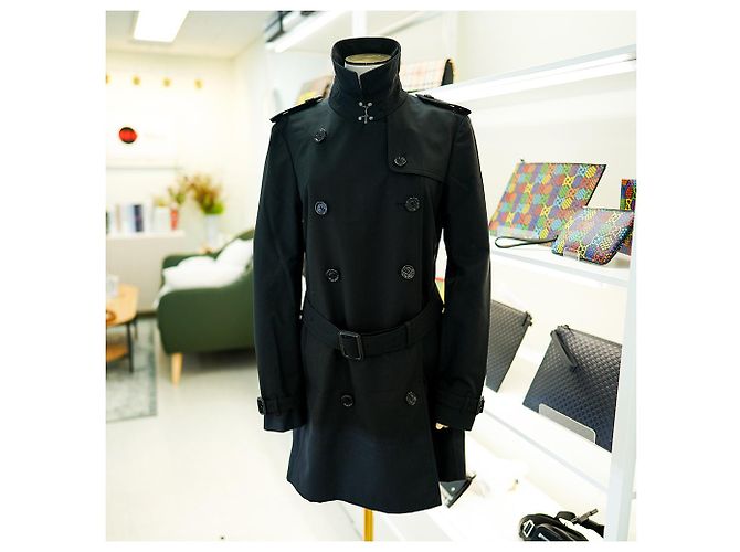 Burberry Trench coat a quadri da donna Harbourne Nero - vista 5