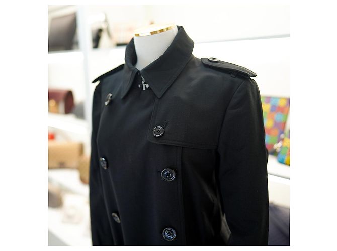 Burberry Trench coat a quadri da donna Harbourne Nero - vista 6