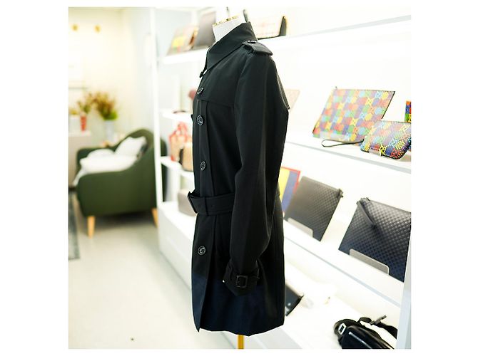 Burberry Trench coat a quadri da donna Harbourne Nero - vista 7