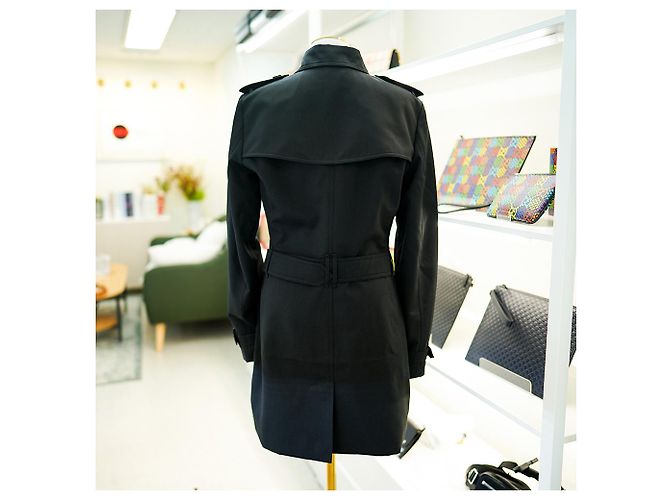 Burberry Trench coat a quadri da donna Harbourne Nero - vista 8