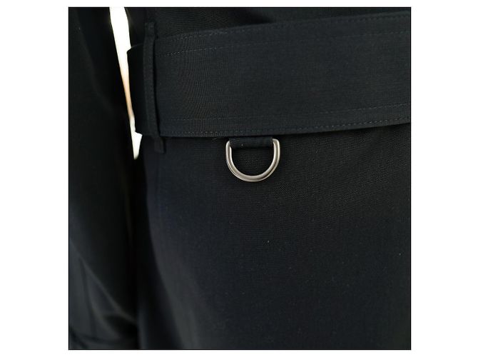 Burberry Abrigo Trench Largo HARBOURNE NEGRO - vista 15