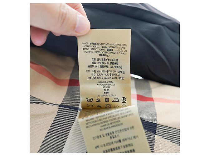 Burberry Abrigo Trench Largo HARBOURNE NEGRO - vista 17