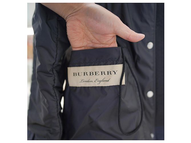 Burberry Damen Kapuzenjacke Portobello Schwarz Polyester - Ansicht 17