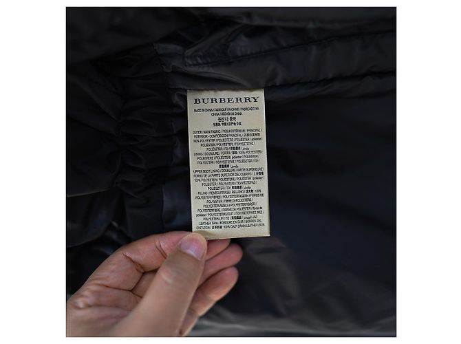 Burberry Damen Kapuzenjacke Portobello Schwarz Polyester - Ansicht 18