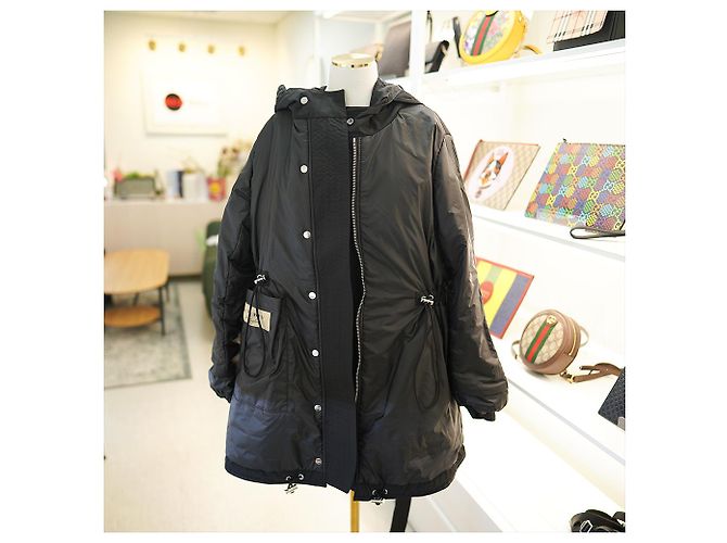 Burberry Damen Kapuzenjacke Portobello Schwarz Polyester - Ansicht 21
