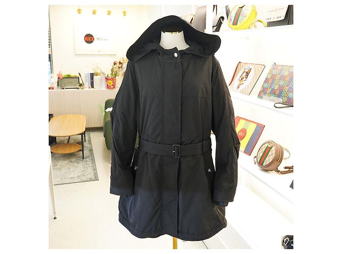 Burberry Damen Kapuzenjacke Portobello Schwarz Polyester - Ansicht 3