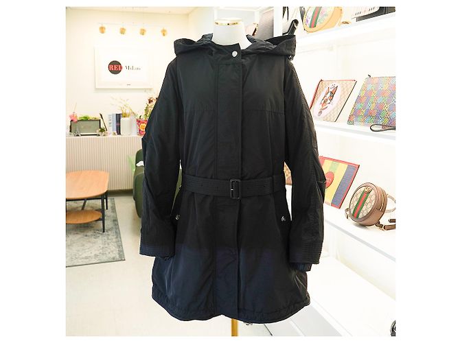 Burberry Damen Kapuzenjacke Portobello Schwarz Polyester - Ansicht 4