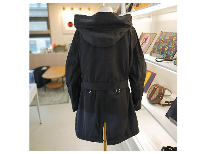 Burberry Damen Kapuzenjacke Portobello Schwarz Polyester - Ansicht 8