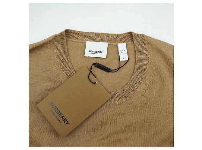 Burberry Wollpullover in Hellbraun BEMPTON - Ansicht 8