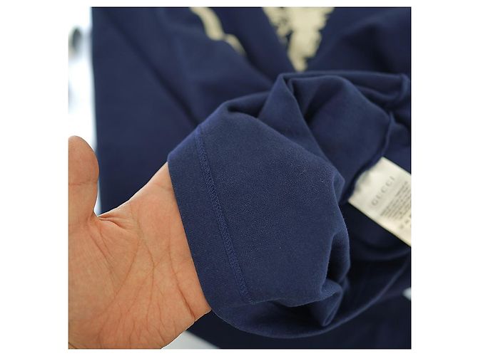Gucci Camicia Polo PK a maniche lunghe in cotone blu navy per uomo - vista 16