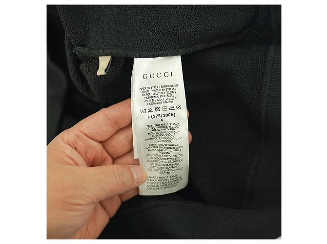 Gucci Felpa Stampata XJEOT Cotone Nero - vista 10