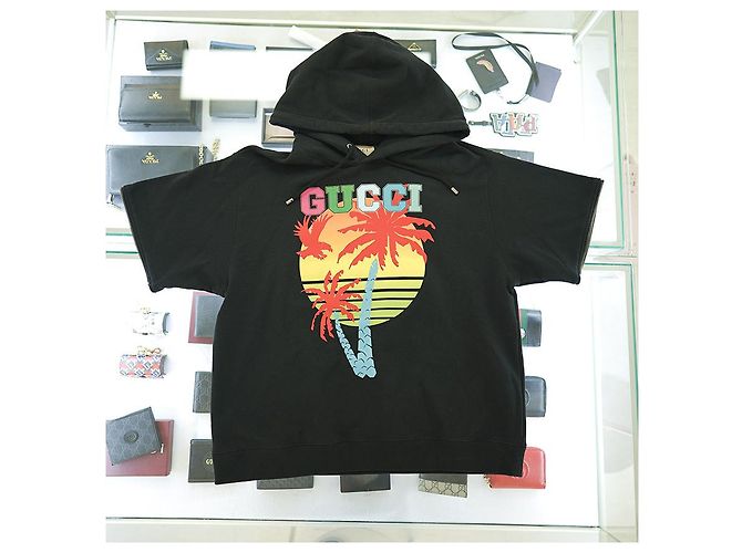 Gucci Felpa Stampata XJEOT Cotone Nero - vista 14