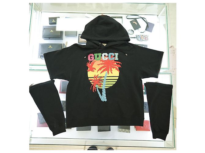 Gucci Felpa Stampata XJEOT Cotone Nero - vista 18