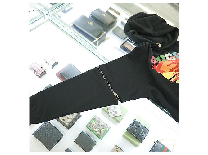 Gucci Felpa Stampata XJEOT Cotone Nero - vista 21