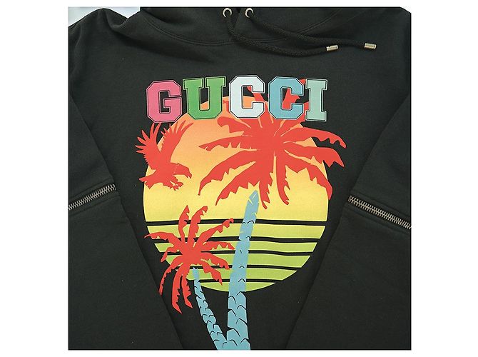 Gucci Felpa Stampata XJEOT Cotone Nero - vista 27