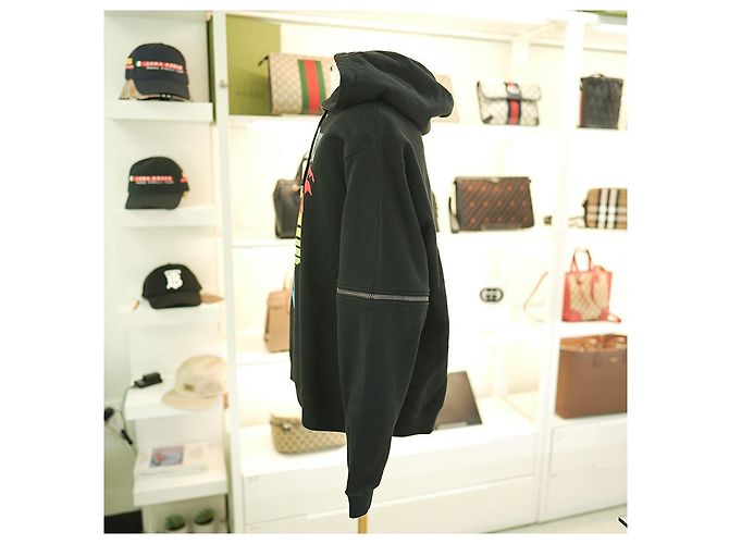 Gucci Felpa Stampata XJEOT Cotone Nero - vista 4