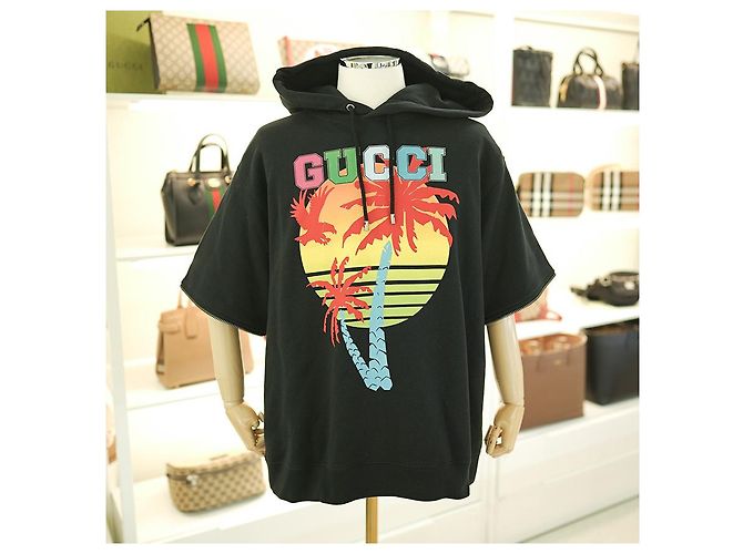 Gucci Felpa Stampata XJEOT Cotone Nero - vista 6