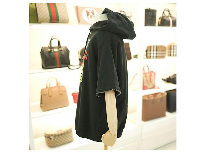 Gucci Felpa Stampata XJEOT Cotone Nero - vista 7