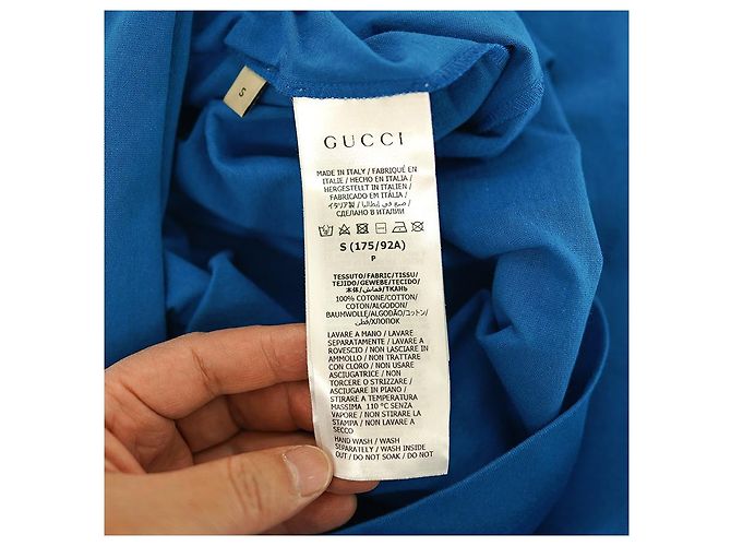 Gucci Langarm-Lagen-T-Shirt XJEUN aus Baumwolle in Blau - Ansicht 16