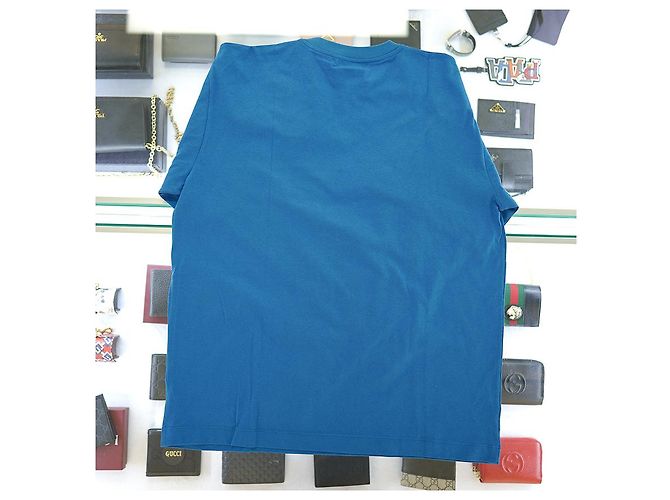 Gucci Langarm-Lagen-T-Shirt XJEUN aus Baumwolle in Blau - Ansicht 20