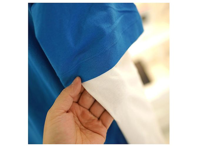Gucci Langarm-Lagen-T-Shirt XJEUN aus Baumwolle in Blau - Ansicht 9