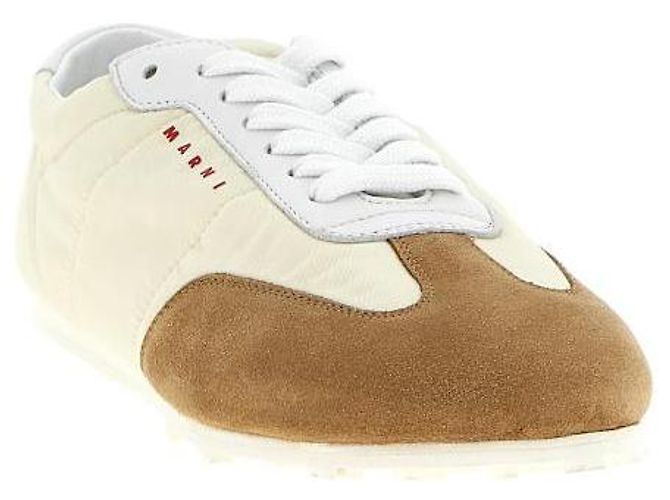 Marni Sneakers da calcio in nylon morbido Off-White Bianco - vista 5