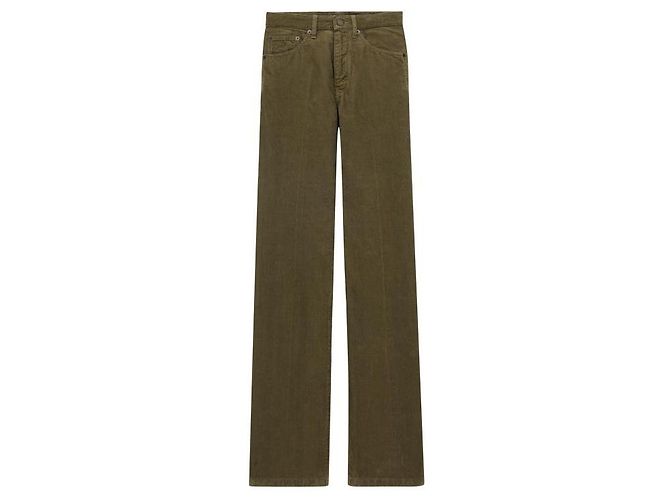 Saint Laurent Jeans Clyde de veludo cotelê - vista 4