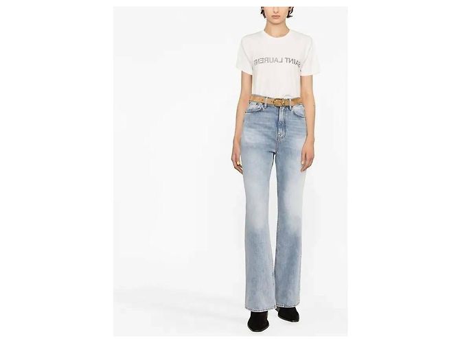Saint Laurent Camiseta Reverse - vista 6