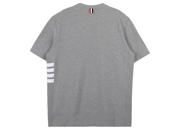 Thom Browne T-shirt a maniche corte a righe - vista 4