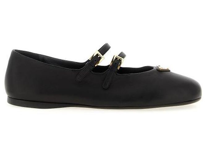 Prada Leather Ballerina Shoes - view 4