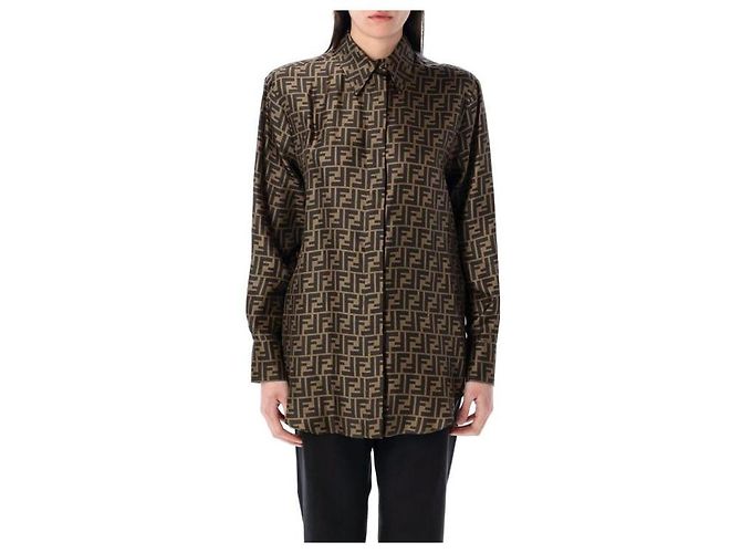 Fendi Camisa Twilly Marrom - vista 4