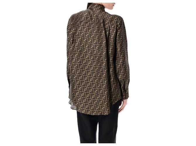 Fendi Camisa Twilly Marrom - vista 5