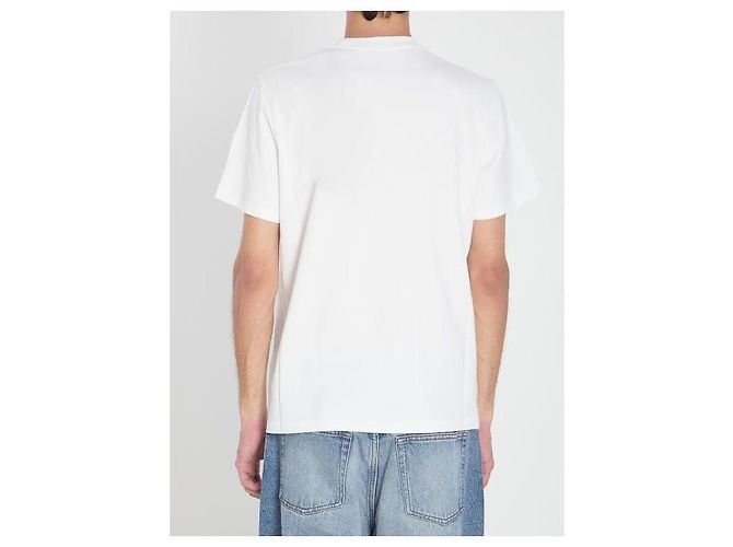Moncler Baumwoll-T-Shirt mit Logo-Druck Weiß - Ansicht 7