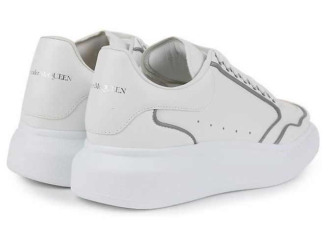 Alexander Mcqueen Sneakers Oversized Bianco - vista 8