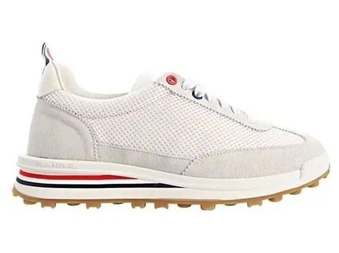 Thom Browne Suede Tech Runner Beige - view 4
