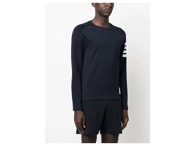 Thom Browne T-shirt a maniche lunghe in cotone - vista 6
