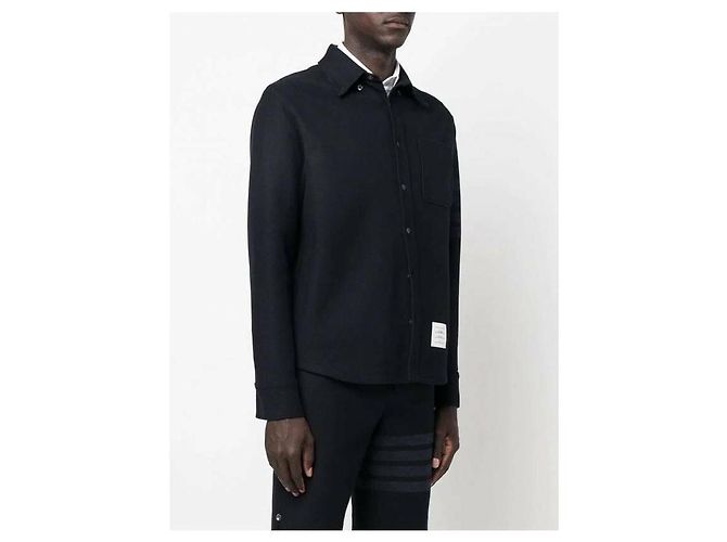 Thom Browne Chaqueta Camisa de Botón de Twill - vista 5