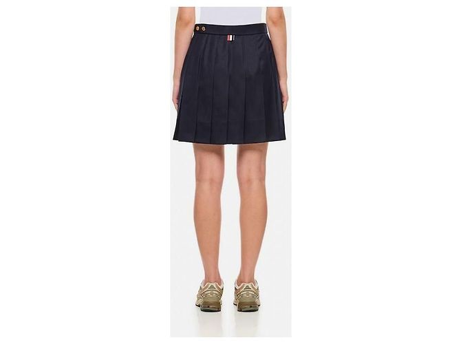 Thom Browne Falda corta plisada de cintura baja - vista 6