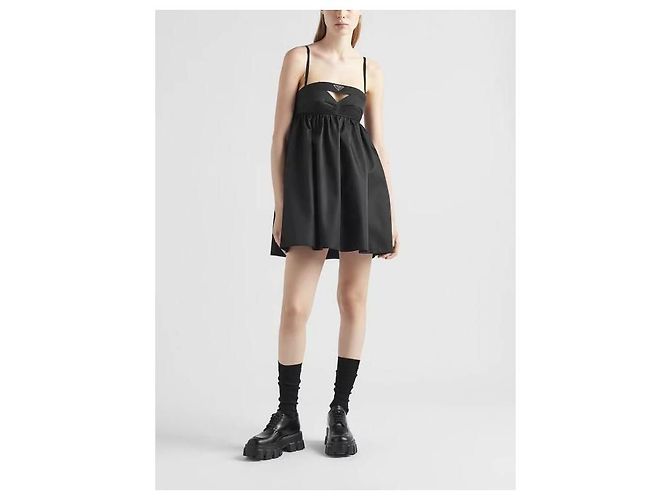 Double Prada Mini-Kleid aus recyceltem Nylon mit doppelter Tasche - Ansicht 5