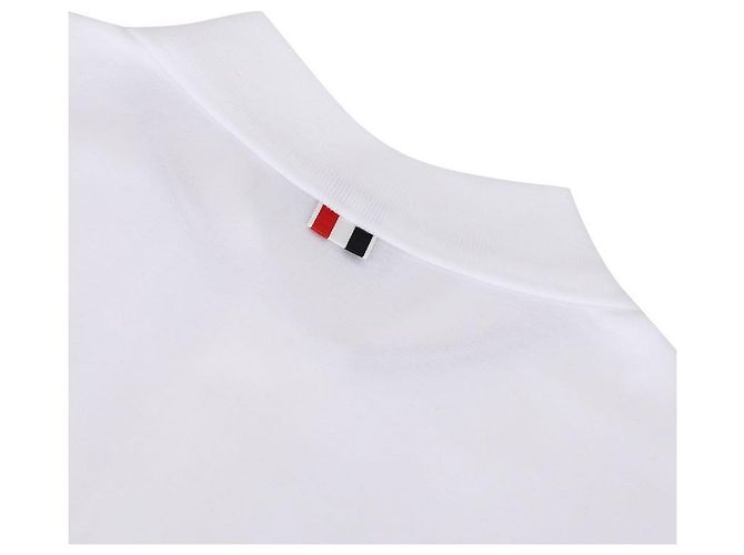 Thom Browne Baumwoll Rugby Polo Weiß - Ansicht 7