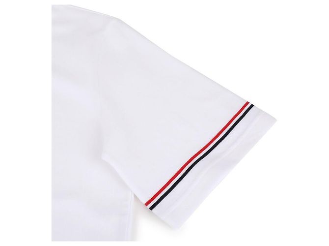Thom Browne Baumwoll Rugby Polo Weiß - Ansicht 8