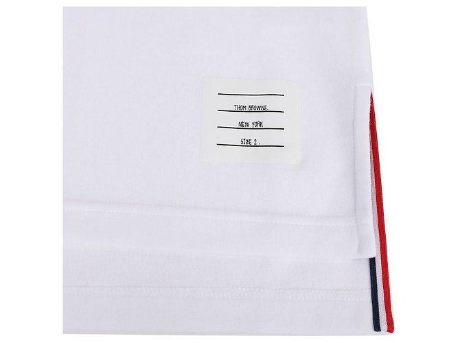 Thom Browne Baumwoll Rugby Polo Weiß - Ansicht 9