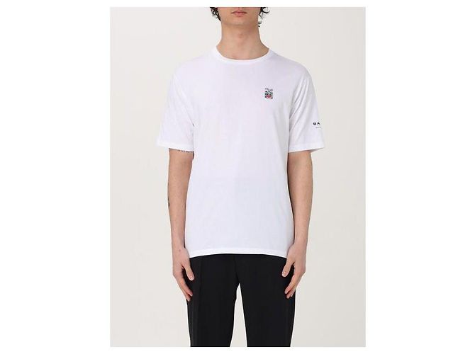 Bally Kurzarm-T-Shirt mit Wappen-Logo Weiß - Ansicht 4