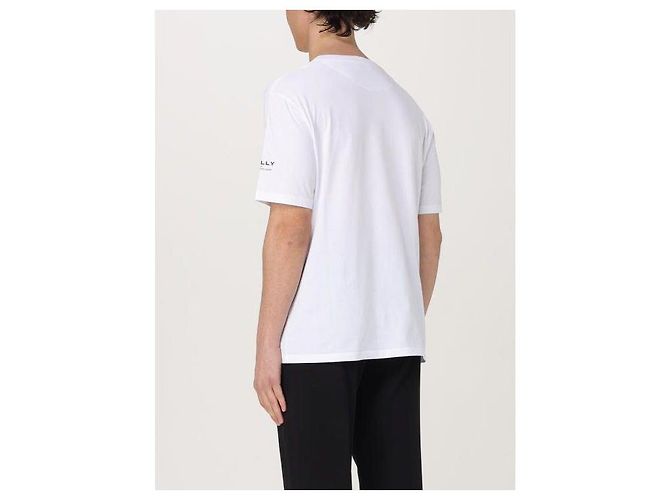 Bally Kurzarm-T-Shirt mit Wappen-Logo Weiß - Ansicht 6