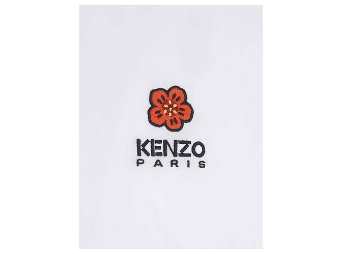 Kenzo Camicia Oxford con ricamo floreale - vista 6